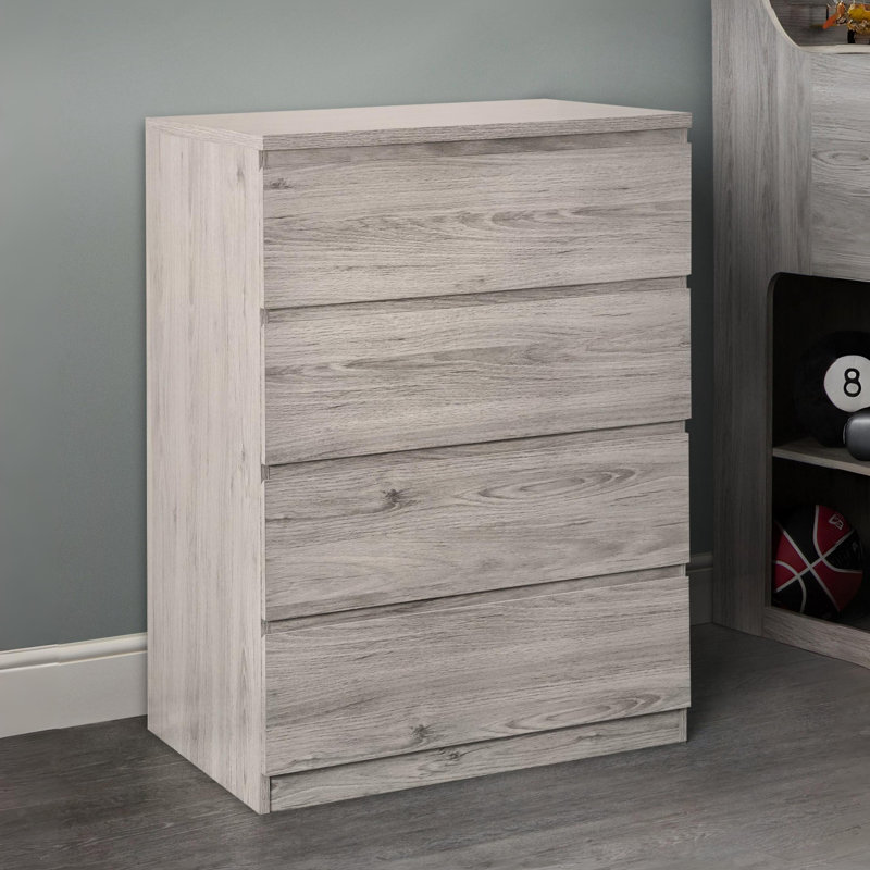 Binne 82cm W 4 - Drawer Chest of Drawers, Grey