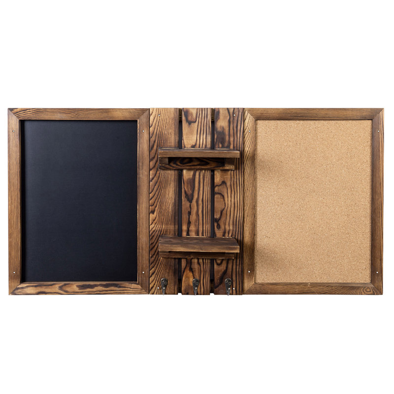 Wall Mounted Combo Board, Black/Brown