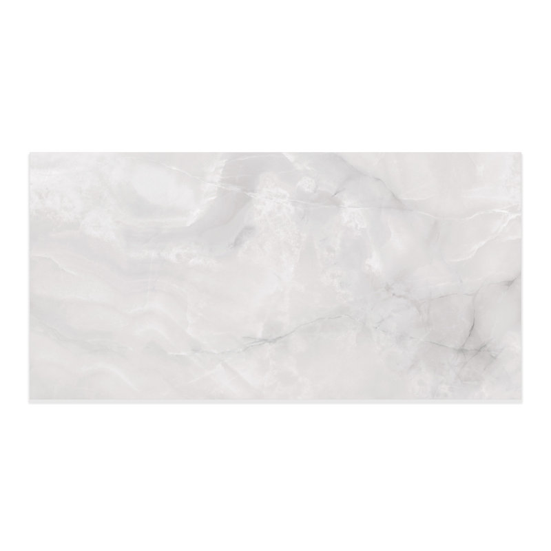 Onice White Polished 12x24 Porcelain Floor & Wall Tile (11.63 Sq. Ft./Case) Onyx Look, White, Polished, 12"