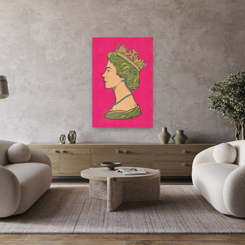 Art mural emblématique grand profil contemporain, H 48 po x l 32 po