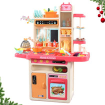 Best Choice Products Jeu d'épicerie en bois pour enfants avec nourriture de  jeu, tableau noir, caisse enregistreuse, convoyeur de travail