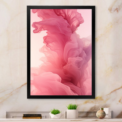 Rose polaire radiance fumée III - impression d'art abstrait mural