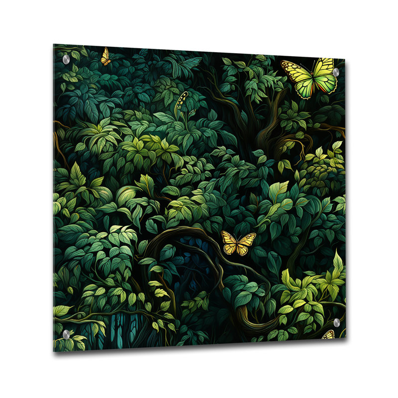 Hanshew - Art mural abstrait en acrylique, H 36 po x l 36 po