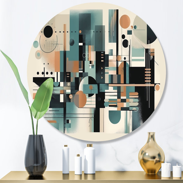 DesignArt Abstract Wall Decor on Metal | Wayfair