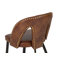 111.76cm H Upholstered Side Chair in Brown