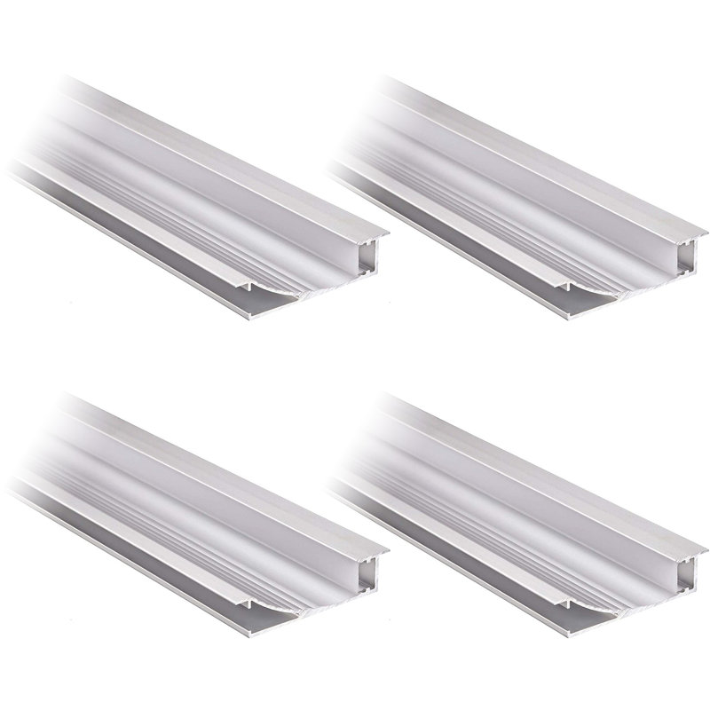 3.3ft Recessed Wall Mount Aluminum Profile Housing PC Diffuser Cover
