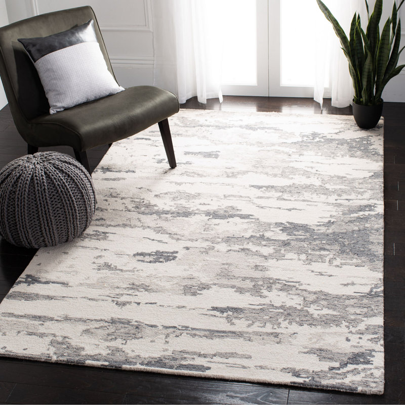 Tapis en laine touffeté à la main Miia, Rectangle 5 pi x 8 pi