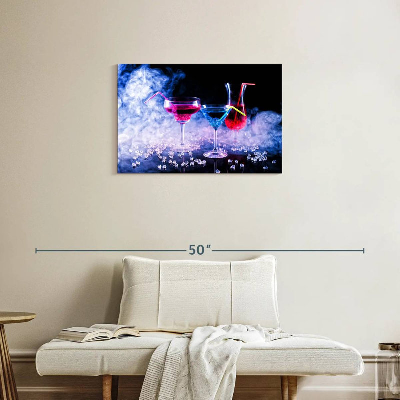 Yarlin Icy Bar Cocktails, 20" H x 30" W