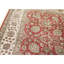 Hand Knotted Wool Area Rug in Red And Ivory