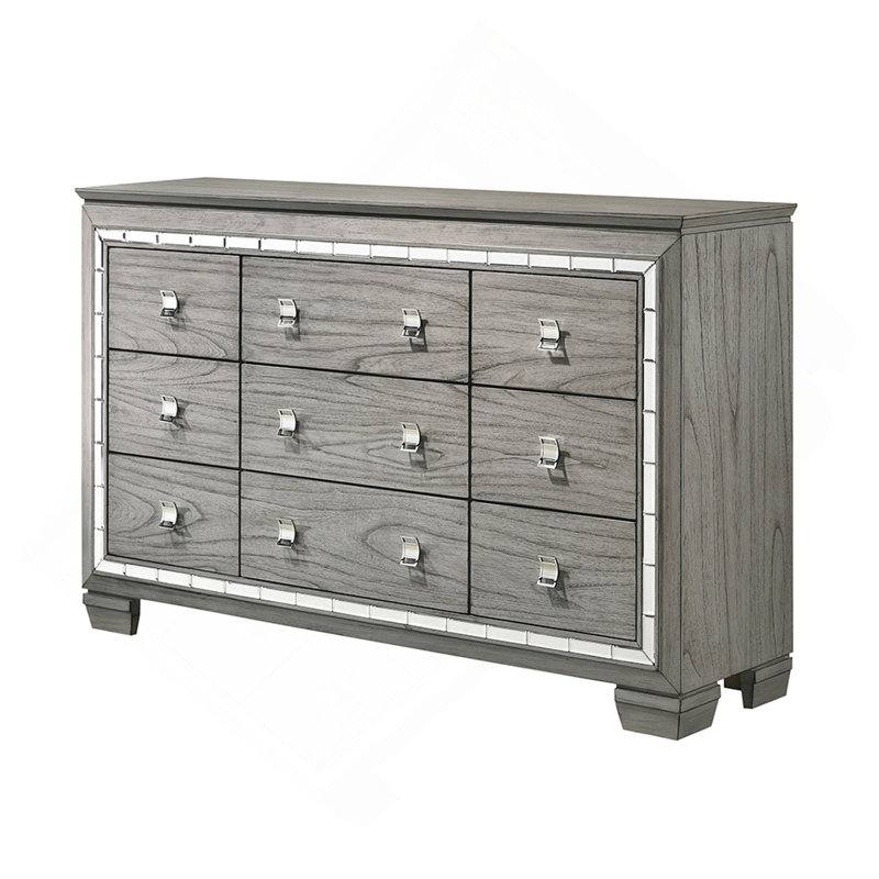 Commode en chêne gris clair