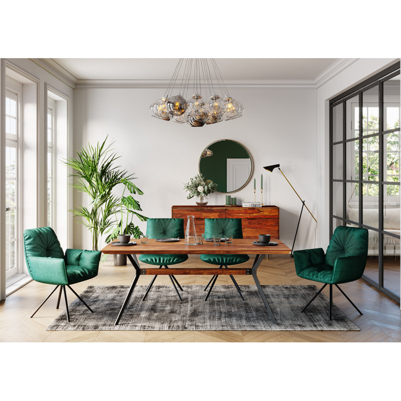 Table Downtown, 78 cm H x 180 cm L x 90 cm W, Brown