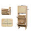 Armoire de rangement pour chaussures en rotin de 53 po de hauteur-55696289