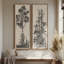 «Vintage Landscape Wall Art», ensemble de 2 toiles encadrées 20 x 60 pouces-1837523915