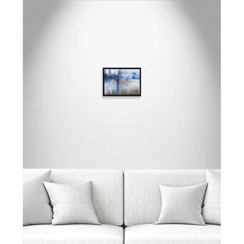 Morning Meadows - cadre flottant, reproduction d'art sur toile, Cadre espresso, H 12 po x l 16 po x P 2 po