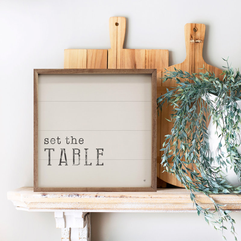 Set The Table Typewriter, H 4 po x l 4 po