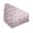 Red Geometric Bean Bag Lounger – Bold Triangle Print Seat for Game Rooms, Dorms & Cozy Corners-105464156-47358220