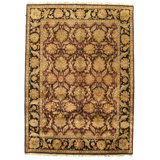Walfrid Hand Woven Cotton and Wool Oriental Area Rug