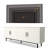 70" Modern Fluted Tv Stand For Living Room - Adjustable Shelves, Storage, Fits 80" Tvs, White-503090589