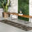 Batista Geometric Indoor/Outdoor Area Rug for Living Room Patio Deck Front Porch Kitchen, Charcoal/Ivory-663255520