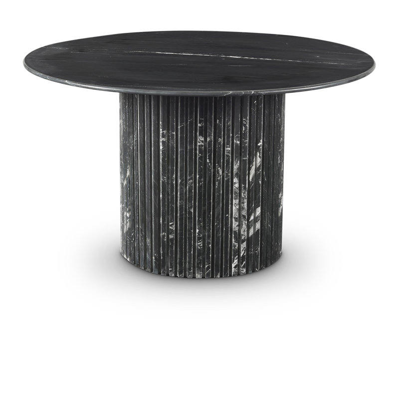 Genoa Jamary Dining Table, Black Marble