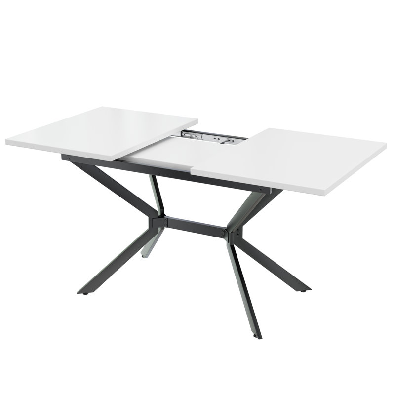 Rollingdam Extendable Metal Base Dining Table