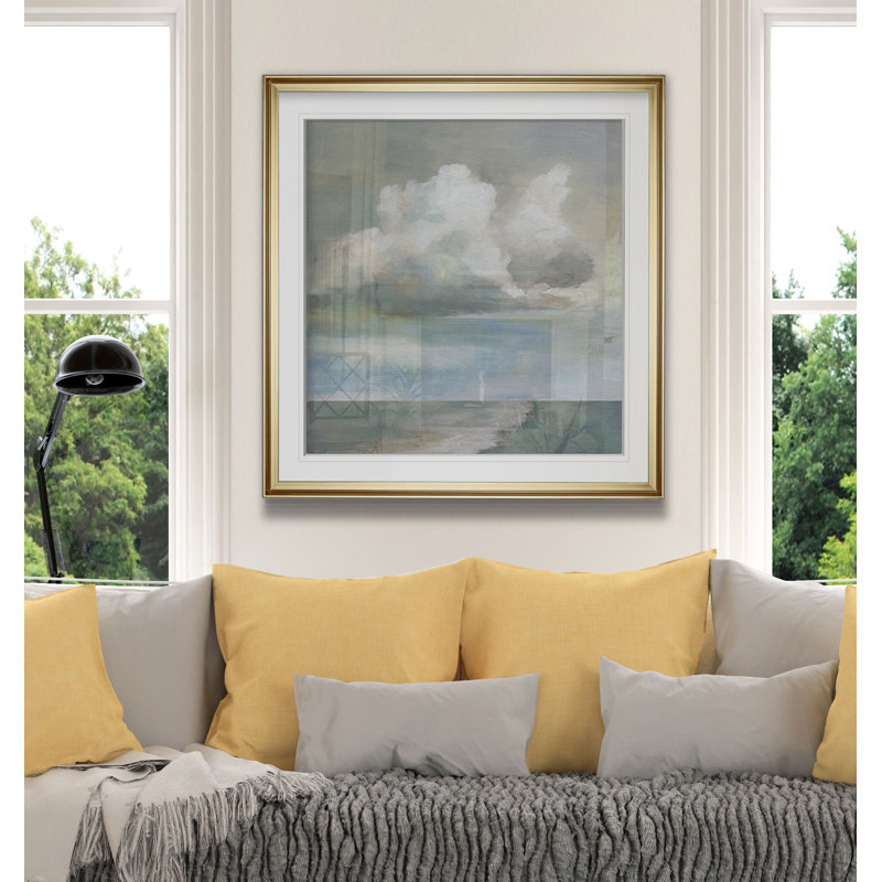 Cloudscape IX '- reproduction d'art sur papier, H 27 po x l 27 po x P 1,5 po, Cadre doré
