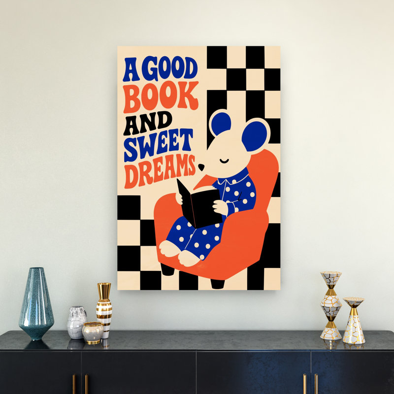 Reproduction d'art mural contemporain de souris «Dream Dreams Peaceful Animal», H 36 po x l 24 po