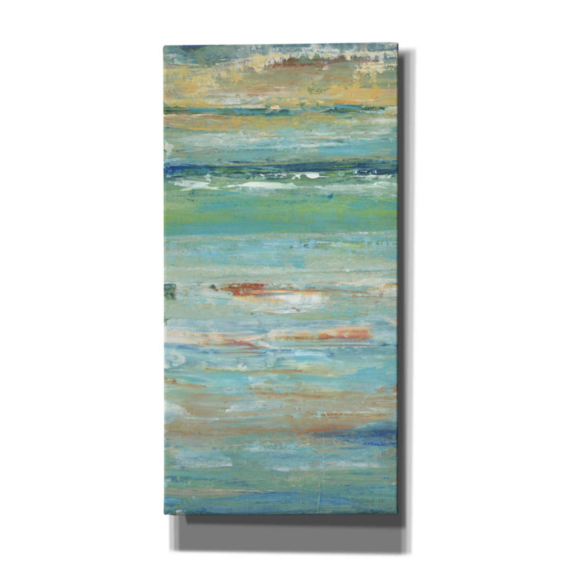 «Riptide I» par Tim O'toole, art mural sur toile, H 40 po x l 20 po x P 1,5 po