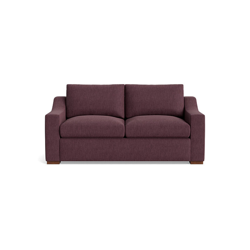 Lucca Loveseat (70"), Performance Weave - Aubergine