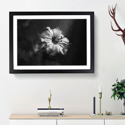 Geranium Flower in Abstract - Framed Print