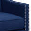 Fauteuil et repose-pieds bleu Pickery House Furnishings-994322404