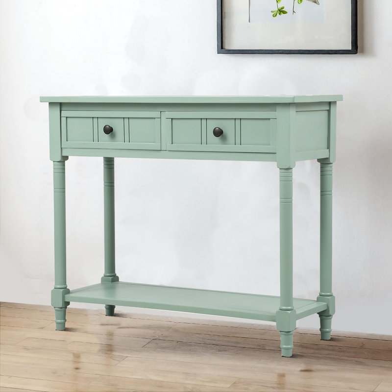 Ayumi 35.43'' Solid Wood Sideboard, Green