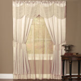 Mortimer Polyester Semi Sheer Curtain Pair