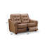 Causeuse inclinable en cuir véritable 62 po Bennith