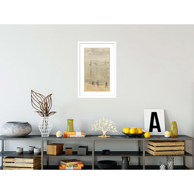 The Return of the Fishing Boats by James McNeill Whistler -Framed Giclee Print