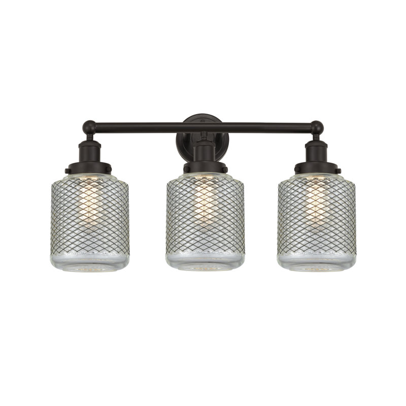 Éclairage de salle de bain à 3 lumières à intensité variable Dore, Bronze huilé