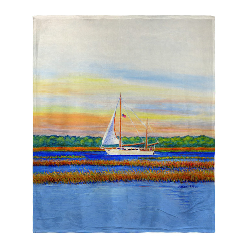 Jeté en soie Marsh