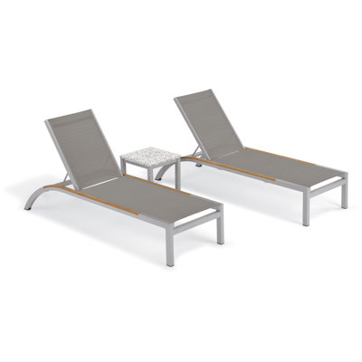 Argento And Travira Outdoor Chaise Lounge