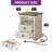 Primm Farmhouse 23.6'' H 2 Drawer Nightstand with LED Light & Charging Station-1182676336
