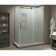 Coraline XL 68" - 72" W x 38" D x 80" H Frameless Rectangle Sliding Shower Enclosure, Frosted Glass
