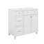 Meuble-lavabo 36 po avec lavabo en céramique, tiroirs à double couche, portes à fermeture douce, tablettes réglables, armoire de rangement moderne-371087313