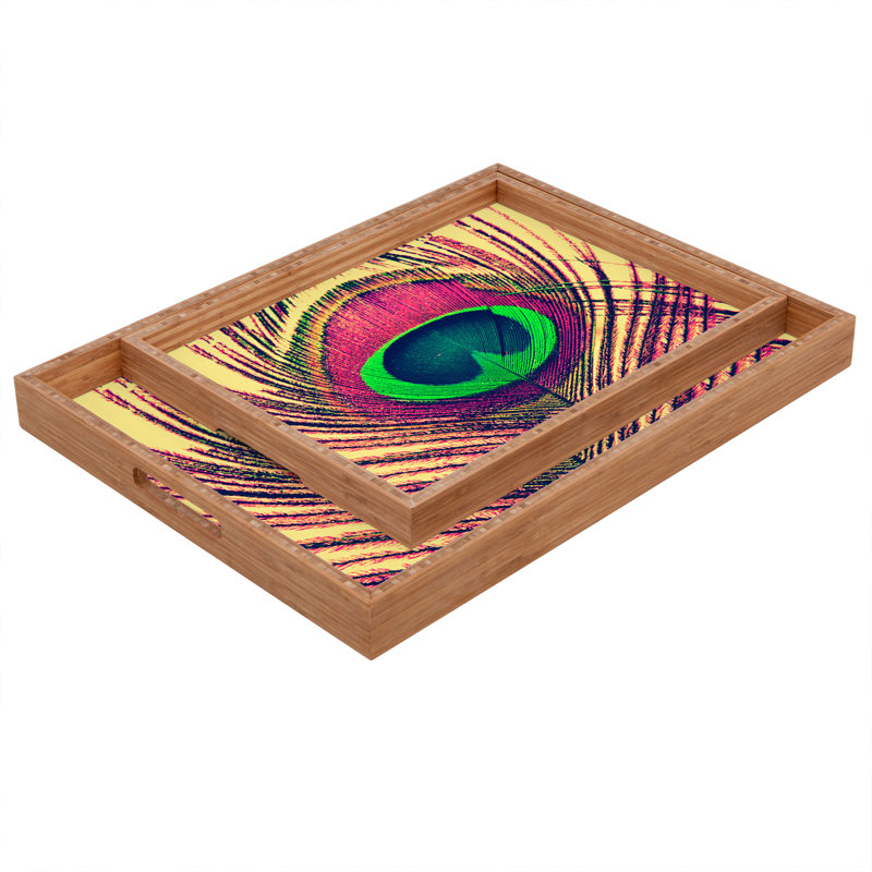 Abryanna Wood Tray, 14" H x 18" W x 1.75" D