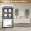 Ensemble de meuble-lavabo blanc double