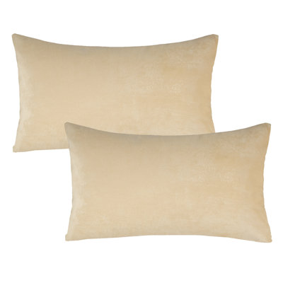 Velvet Decorative Throw Pillows, Solid Soft Decorative Cushion