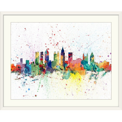«Atlanta Georgia Skyline» par Francy, impression