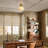  Buckminster 1 - Light 9.4" Schoolhouse Semi-Flush Mount Ceiling Light, Vintage Milk Glass Single Hanging Lamp for Hallway -1380074498