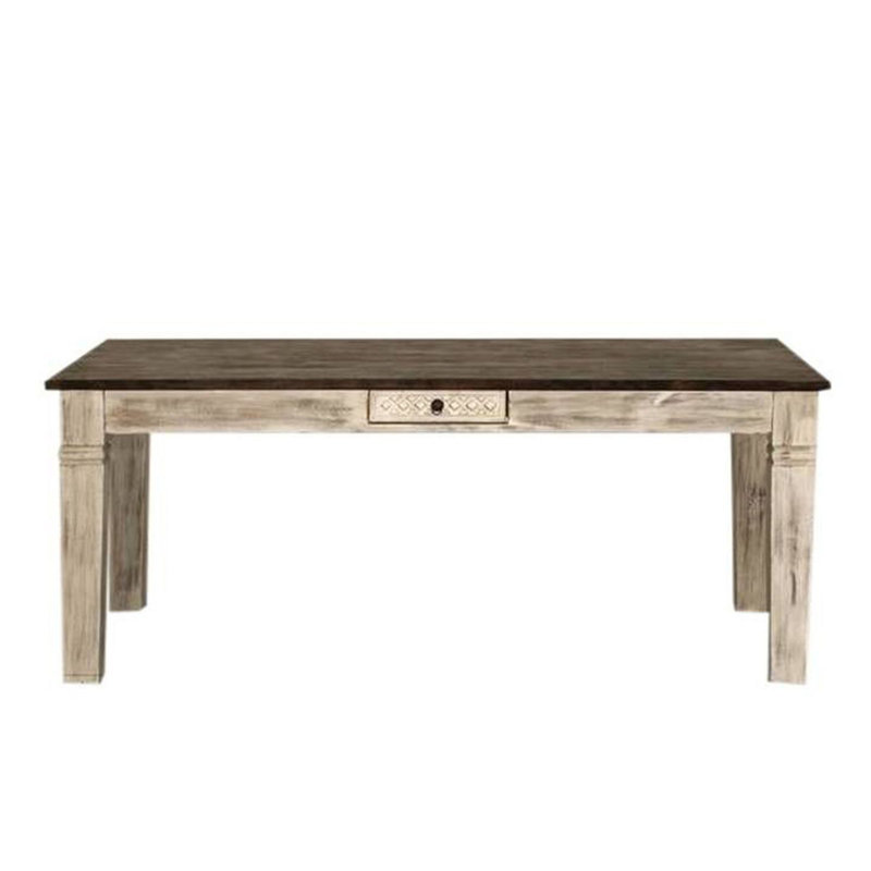 Castle-Antik Solid Wood Dining Table, H76 x L190 x W90cm