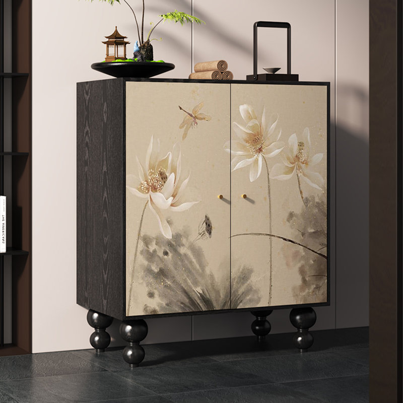 Armoire de rangement à chaussures en bois massif