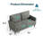 Delp 58'' Upholstered Loveseat-1830935653