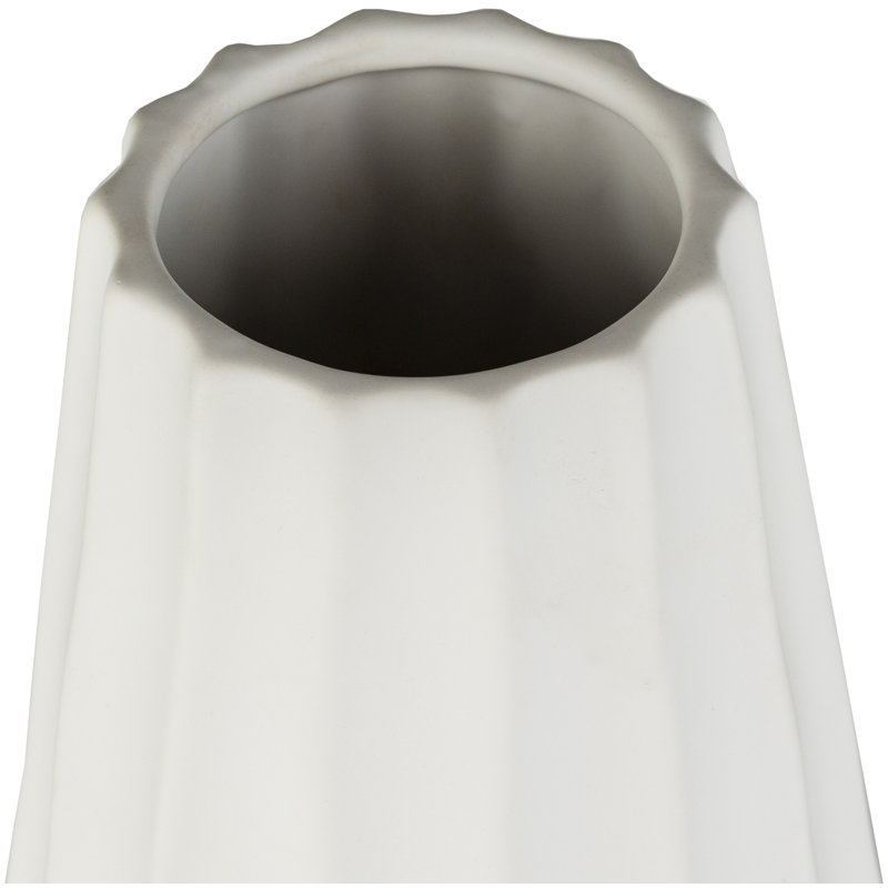 Ivory 17'' Ceramic Table Vase, Ivory